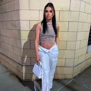 Jaded London Slash Top in Taupe